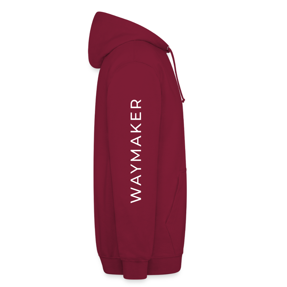 Waymaker Brand - Unisex Hoodie Sideprint - Bordeaux