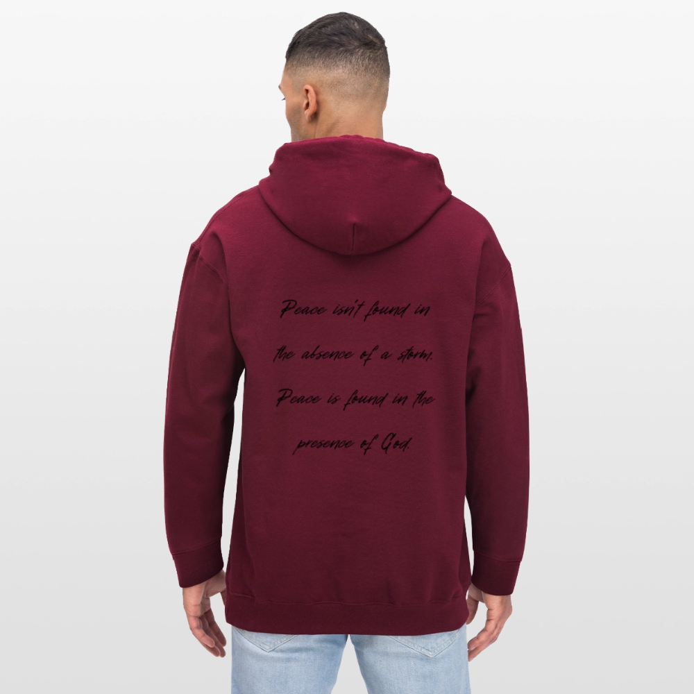 Peace in his presence - Unisex Hoodie - Maroon