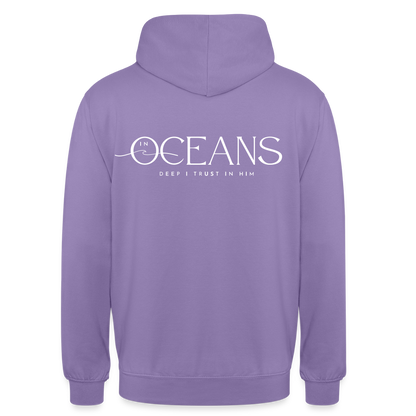 Oceans - Unisex Hoodie Backprint - Lavendel
