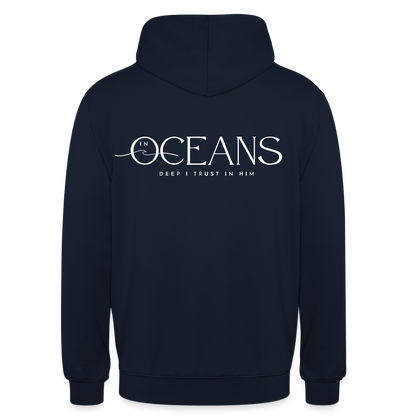 Oceans - Unisex Hoodie Backprint - Navy