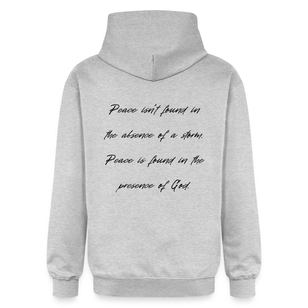 Peace in his presence - Unisex Hoodie - Hellgrau meliert