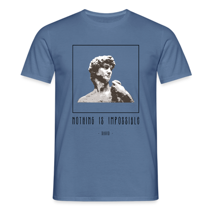 Nichts ist unmöglich - Männer T-Shirt - Taubenblau 