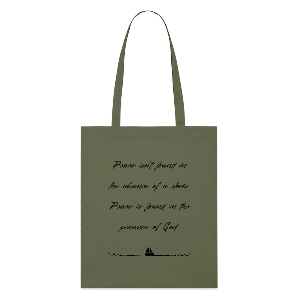 Peace in his presence - Stoffbeutel - Khaki