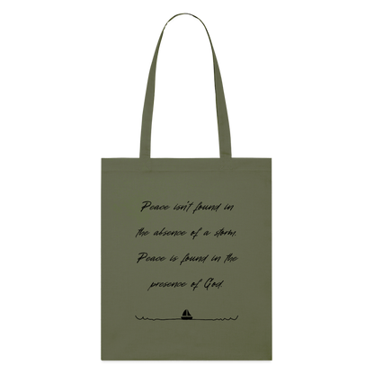 Peace in his presence - Stoffbeutel - Khaki