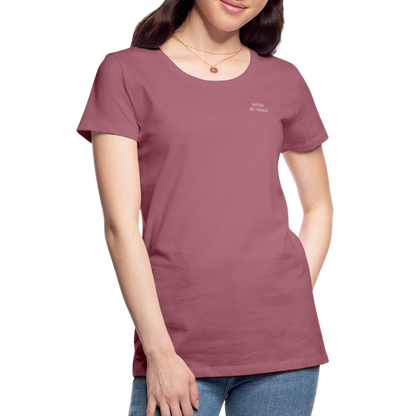 saved by grace - Backprint Frauen T-Shirt - Malve