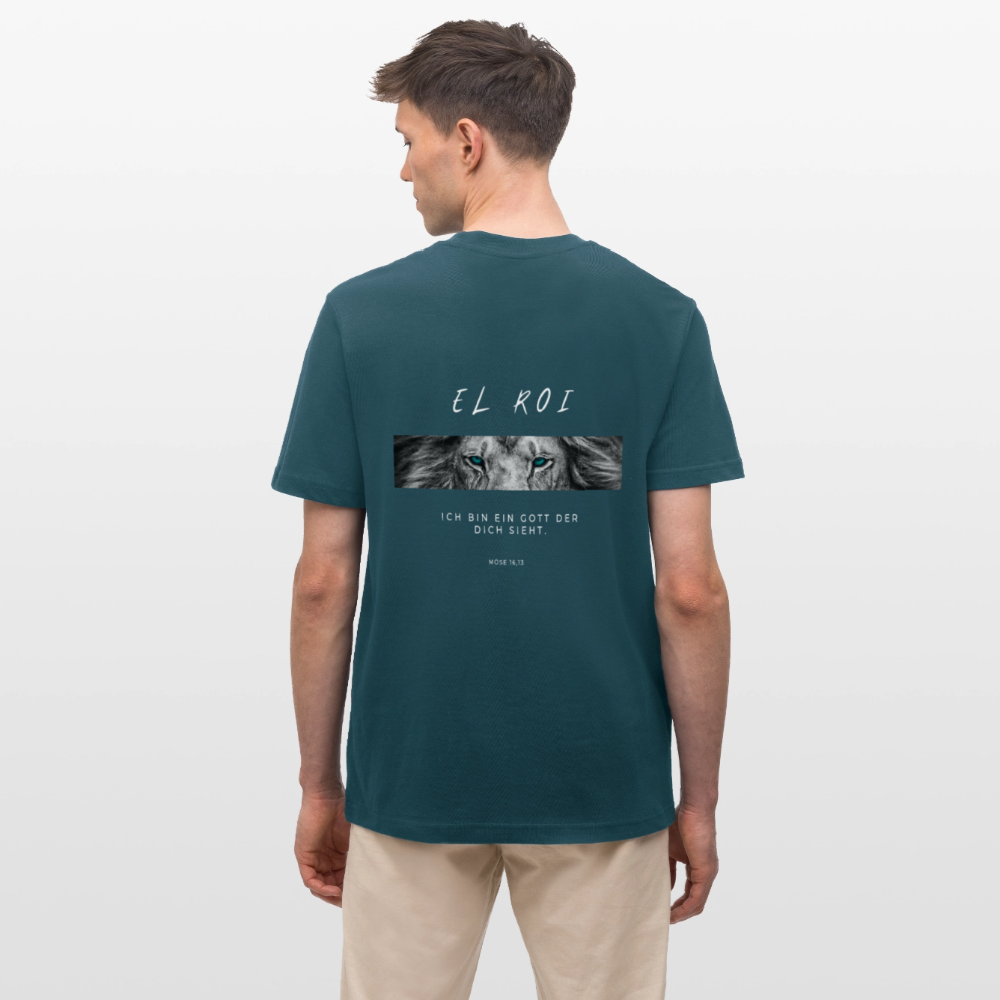 El Roi - Locker geschnittenes Unisex T-Shirt - Dunkles Petrol