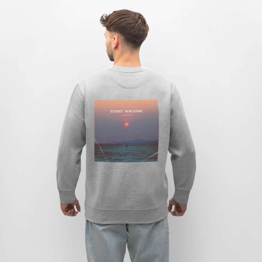 Start walking - Unisex Sweatshirt - Grau meliert