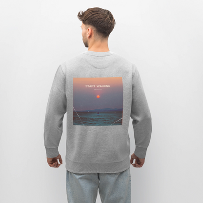 Start walking - Unisex Sweatshirt - Grau meliert