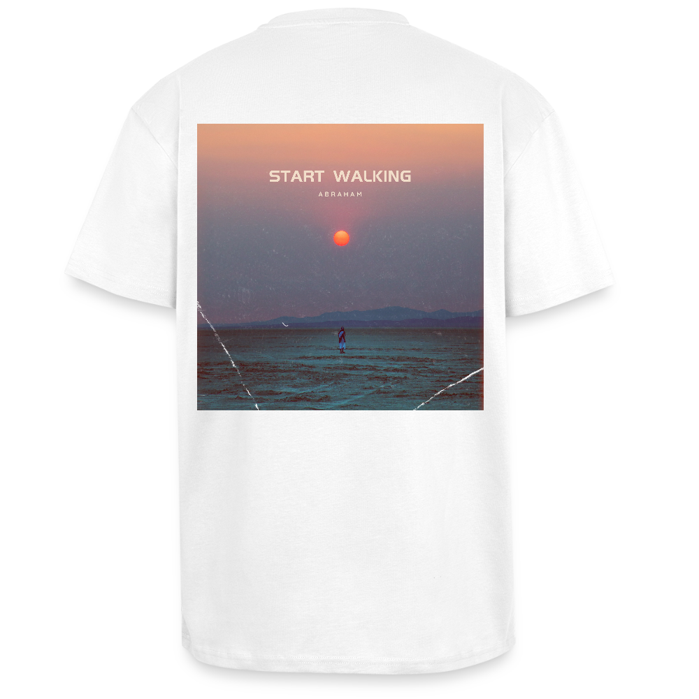 Start Walking - Oversized Unisex T-Shirt - Weiß