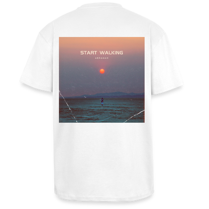 Start Walking - Oversized Unisex T-Shirt - Weiß