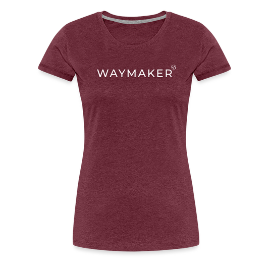 Waymaker Brand - Frauen T-Shirt - Bordeauxrot meliert