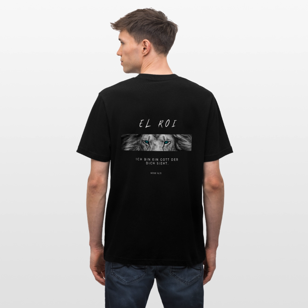 El Roi - Locker geschnittenes Unisex T-Shirt - Schwarz