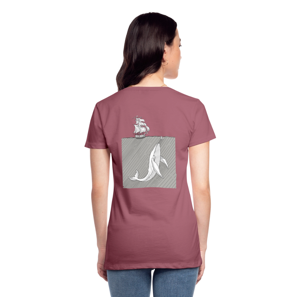 saved by grace - Backprint Frauen T-Shirt - Malve