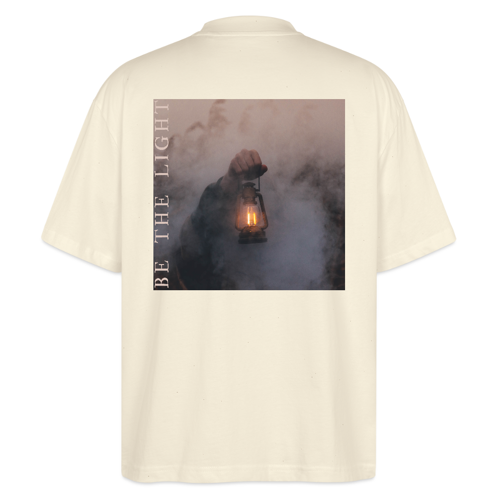 be the light - Oversized Unisex T-Shirt - Naturweiß