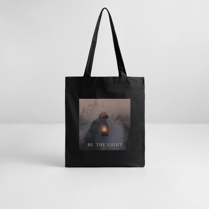 be the light - Stoffbeutel - Schwarz
