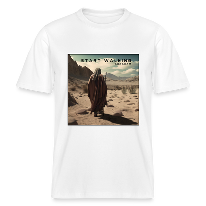 Start walking - Unisex Bio-T-Shirt - Weiß