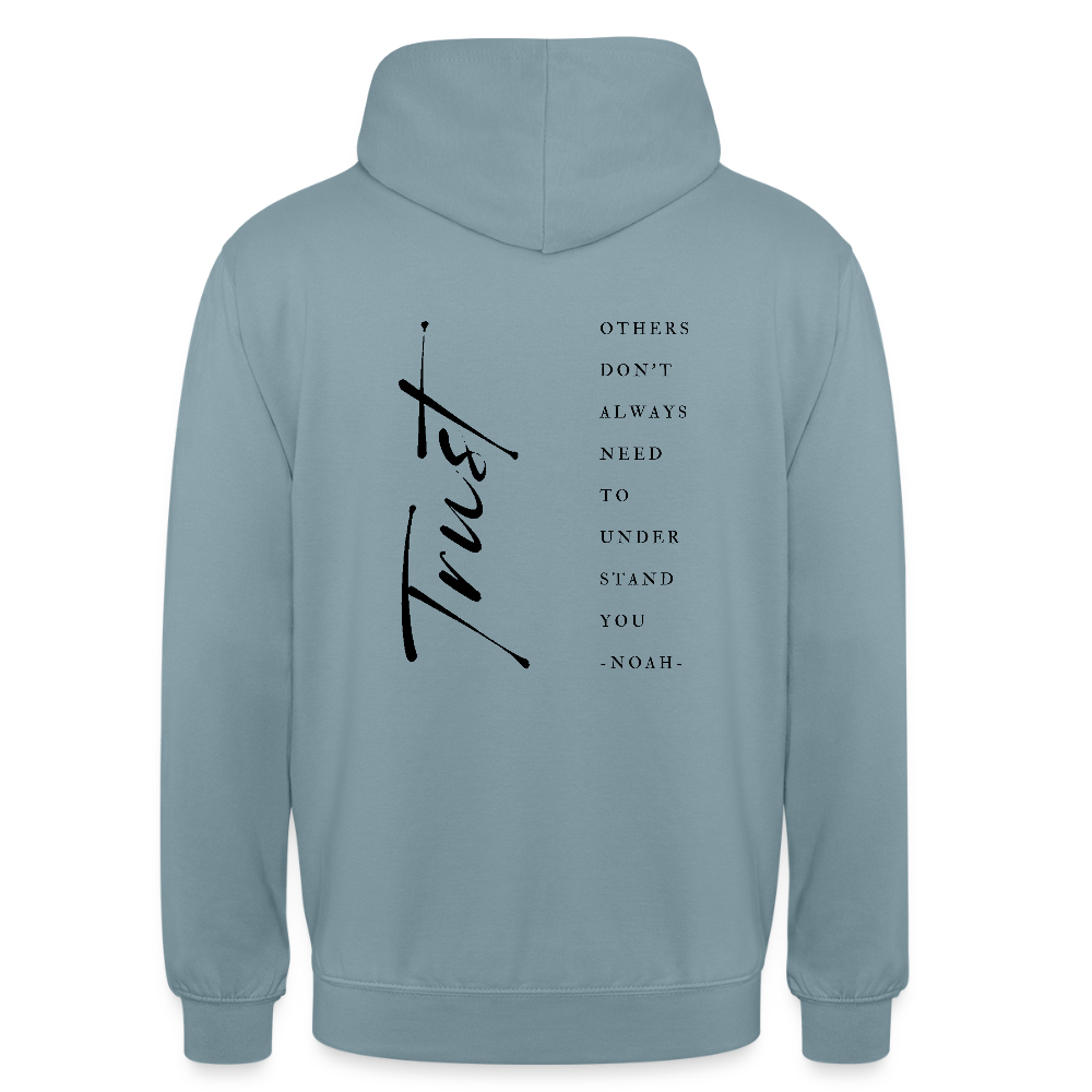 trust - Unisex Hoodie - Nebelblau