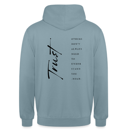 trust - Unisex Hoodie - Nebelblau