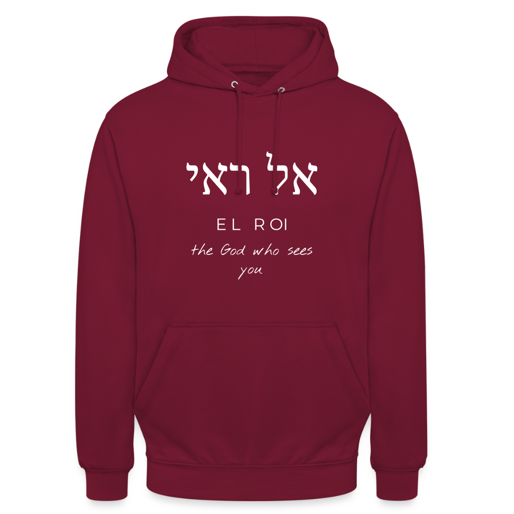 El Roi - Unisex Hoodie - Bordeaux