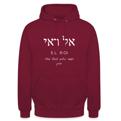 El Roi - Unisex Hoodie - Bordeaux
