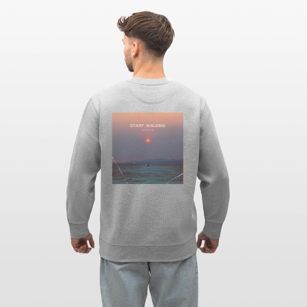 Start walking - Unisex Sweatshirt - Grau meliert