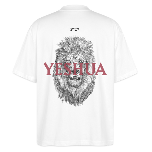 Yeshua Backprint weiß/beige - Unisex Oversized T-Shirt - Weiß