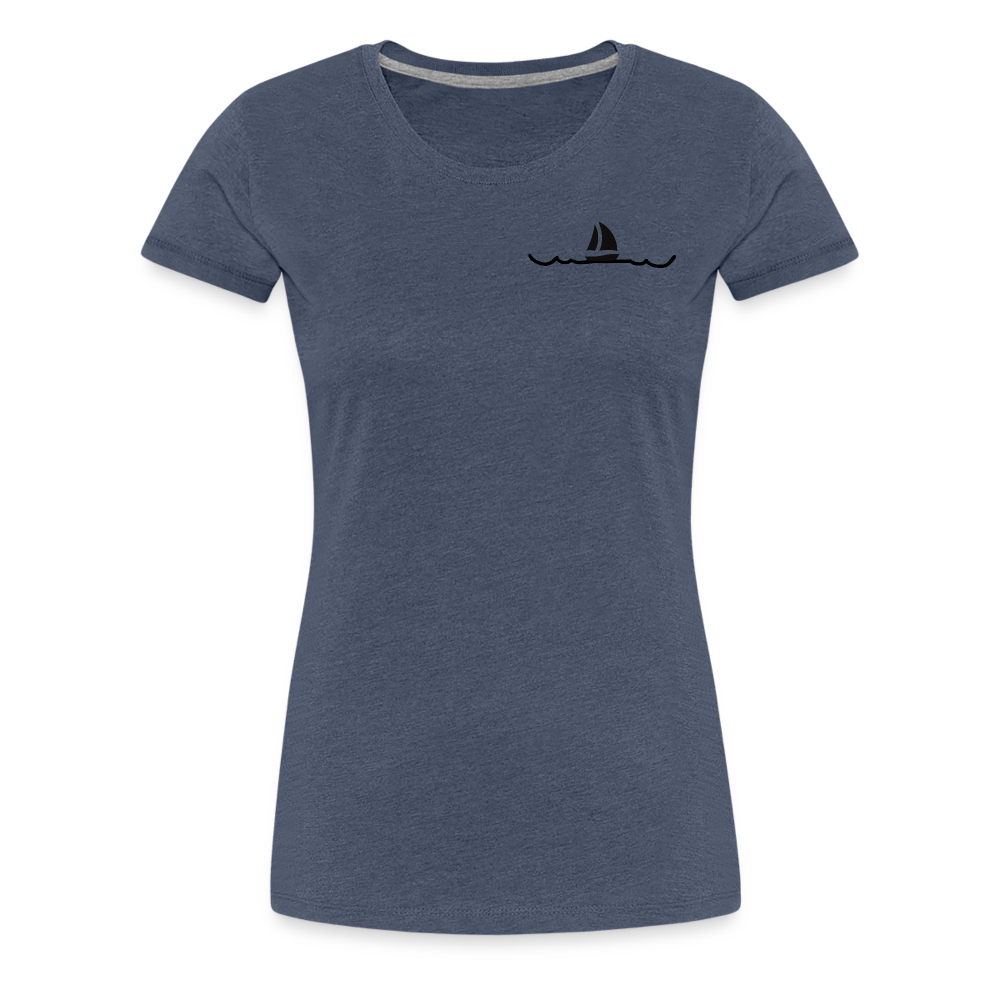 Peace in his presence - Frauen T-Shirt - Blau meliert