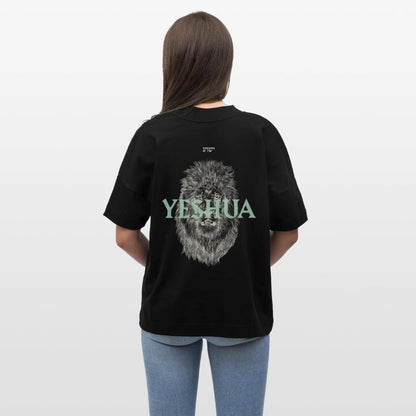Yeshua Backprint schwarz/blau - Unisex Oversized T-Shirt